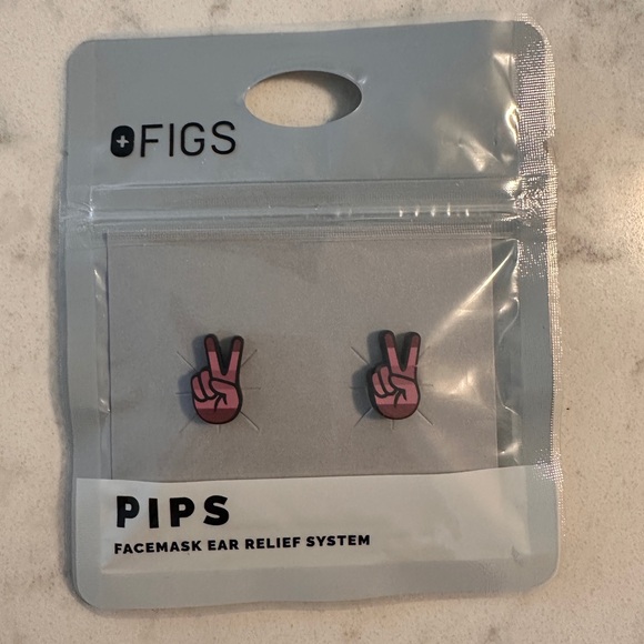 Figs Pink Peace Sign PIPS Ear Relief System RARE - Picture 1 of 2
